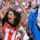 Image for article titled Cell Phone-Bosomed Paraguay Girl Is The Star Of The World Cup So Far